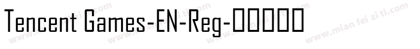 Tencent Games-EN-Reg字体转换
